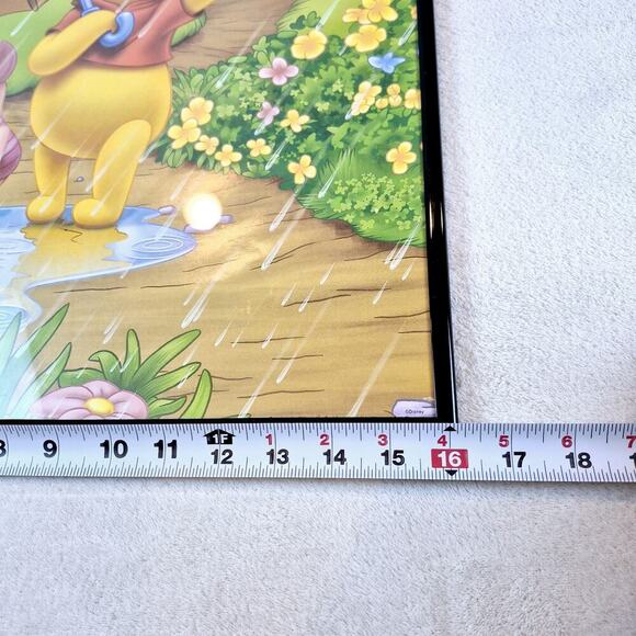 Disney Winnie The Pooh #2372 Frame 20x16 Showers And Flowers Works By A.A. Milne - Picture 3 of 7